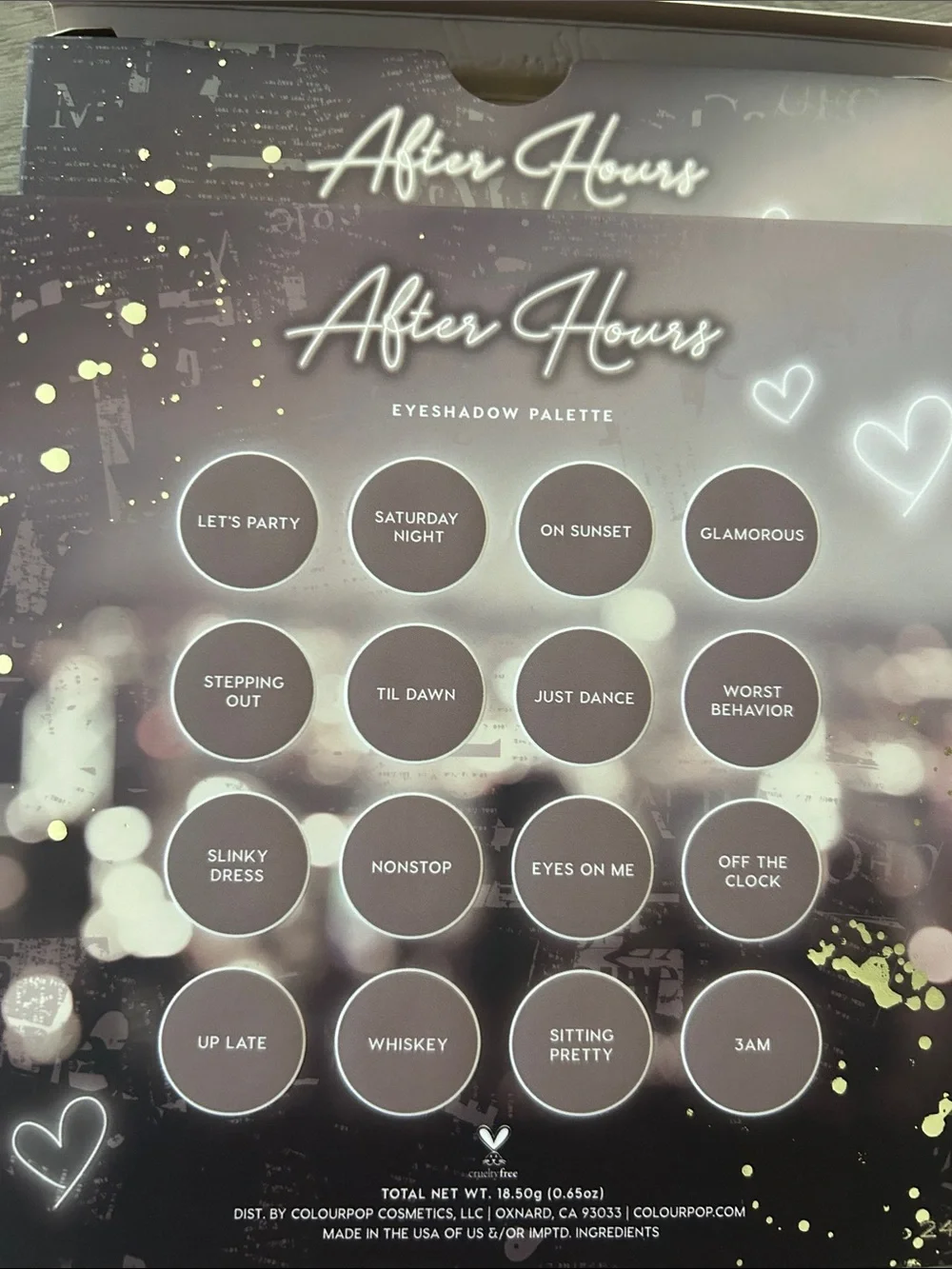 ColourPop After Hours Eyeshadow Palette